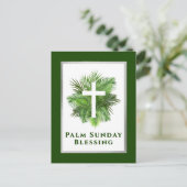 Palm Sunday Blessing Holy Week Feiertagspostkarte (Stehend Vorderseite)
