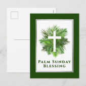 Palm Sunday Blessing Holy Week Feiertagspostkarte (Vorne/Hinten)