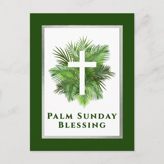 Palm Sunday Blessing Holy Week Feiertagspostkarte (Vorderseite)