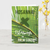 Palm Sunday Blessings Hosanna Karte (Gelbe Blume)