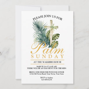 Palm Sunday Einladung