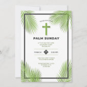 Palm Sunday Frame Einladung (Vorderseite)