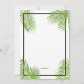 Palm Sunday Frame Einladung (Rückseite)