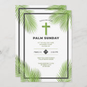Palm Sunday Frame Einladung (Vorne/Hinten)