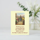 Palm Sunday Heiliger Wunsch Postkarte (Stehend Vorderseite)