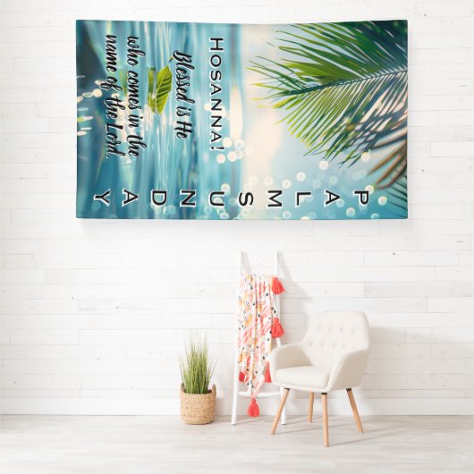 Palm Sunday Hosanna Scripture  Banner (Insitu)
