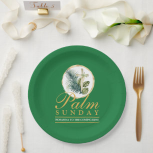 Palm Sunday Pappteller