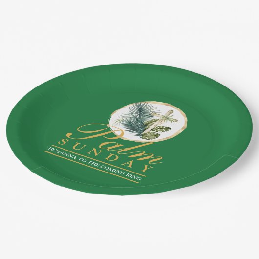 Palm Sunday Pappteller (Schrägansicht)