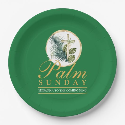 Palm Sunday Pappteller (Vorderseite)