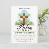 Palm Sunday Party Einladung (Stehend Vorderseite)