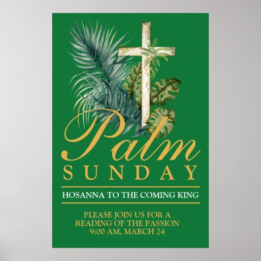 Palm Sunday Poster (Vorne)