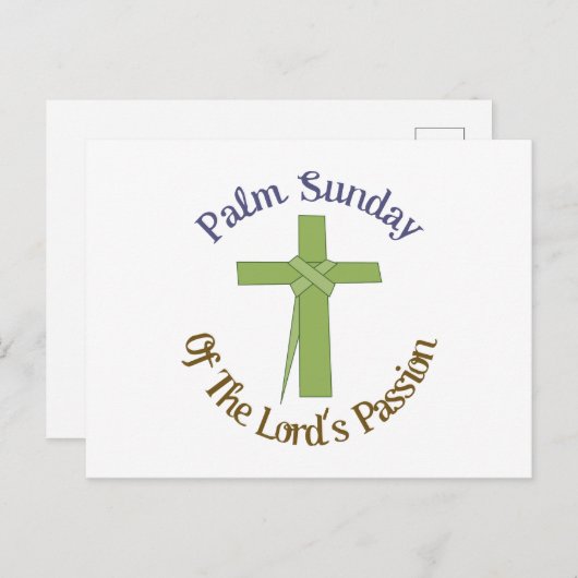 Palm Sunday Postkarte (Vorne/Hinten)