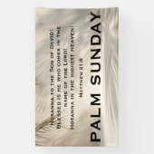 Palm Sunday Scripture with Soft Palm Shadows Banner (Vertikal)