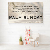 Palm Sunday Scripture with Soft Palm Shadows Banner (Insitu)