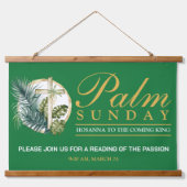 Palm Sunday Wandteppich Mit Holzrahmen (Vorne)