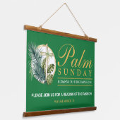 Palm Sunday Wandteppich Mit Holzrahmen (Gewinkelt)