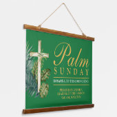 Palm Sunday Wandteppich Mit Holzrahmen (Gewinkelt)