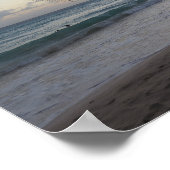 Palm Sunset Barbados Poster (Ecke)