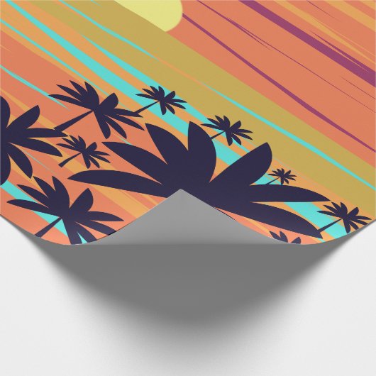 PALM SUNSET GESCHENKPAPIER (Ecke)
