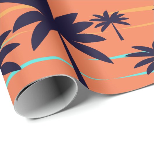 PALM SUNSET GESCHENKPAPIER (Rolleneckpunkt)