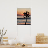 Palm Sunset Poster (Küche)