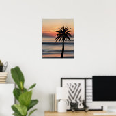 Palm Sunset Poster (Heimbüro)