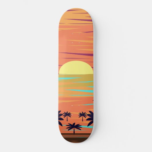 PALM SUNSET SKATEBOARD (Vorderseite)