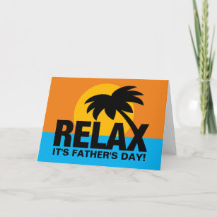 Palm Sunset Vathers Tageskarte für Vater oder Stie Karte