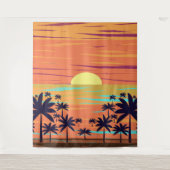 PALM SUNSET WANDTEPPICH (Vorderseite)