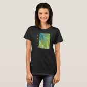 Palm Tree Abstract Watercolor T-Shirt (Vorne ganz)