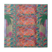 Palm Tree Abstrakt Fliese (Vorderseite)
