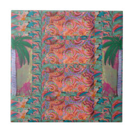 Palm Tree Abstrakt Fliese