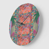 Palm Tree Abstrakt Große Wanduhr (Winkel)