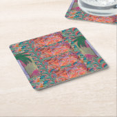 Palm Tree Abstrakt Rechteckiger Pappuntersetzer (angewinkelt)