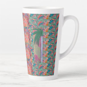 Palm Tree Abstrakte Latte-Tasse Milchtasse