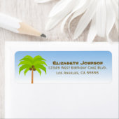 Palm Tree Address Label (Insitu)