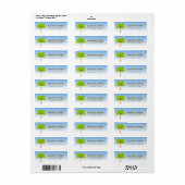 Palm Tree Address Label (Vorne)
