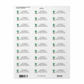 Palm Tree Address Labels (30 Etiketten pro Blatt) (Vorne)