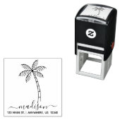 Palm Tree Address Self Inking Briefmarke Permastempel (Beispiel)