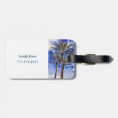 Palm Tree Akryllische Gepäckmarke Gepäckanhänger (Rückseite horizontal)