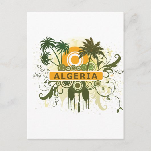 Palm Tree Algeria Postkarte (Vorderseite)