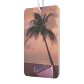 Palm Tree and Boat Beach Sunset Autolufterfrischer (Links)