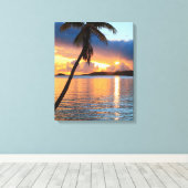 Palm Tree and Caribbean Sunset Sky, St. Thomas Leinwanddruck (Insitu (Holzboden))