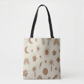 Palm Tree and Moon Tote Bag Tasche (Vorderseite)