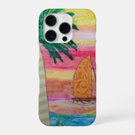 Palm Tree and Sailboat iPhone 16 Pro Hülle