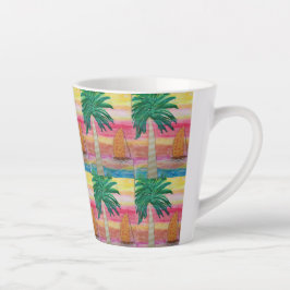 Palm Tree and Sailboat Milchtasse