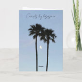 Palm Tree And Star ⭐️  Karte (Rückseite)