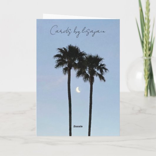 Palm Tree And Star ⭐️  Karte (Rückseite)