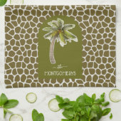 Palm Tree Animal Print Geschirrtuch (Gefaltet)