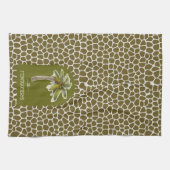 Palm Tree Animal Print Geschirrtuch (Horizontal)